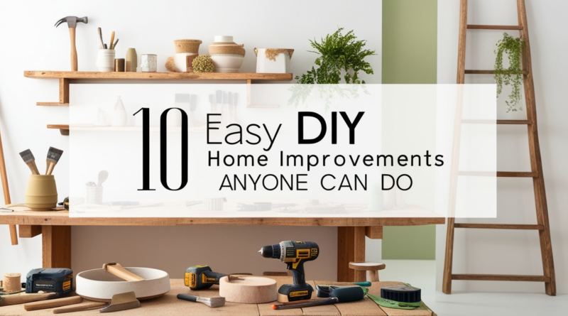 10 Easy DIY Home Improvements Anyone Can Do
