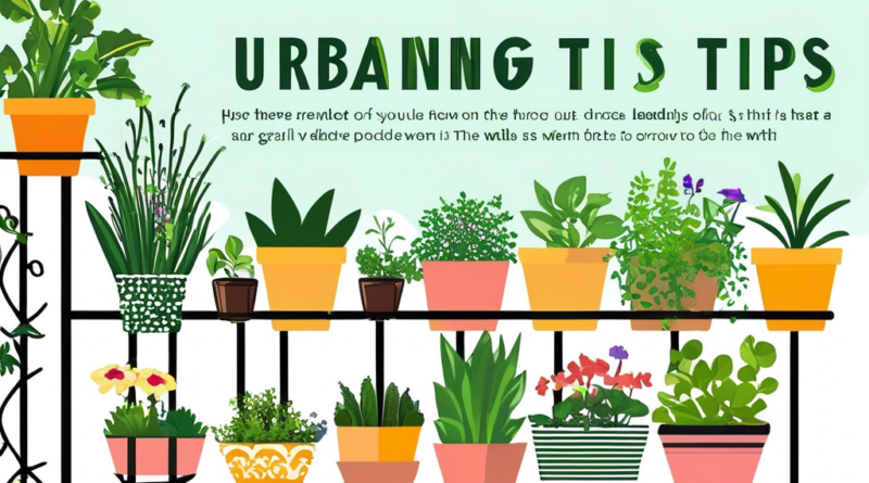 Urban Gardening Tips Growing Efficiently in Limited Areas 2025